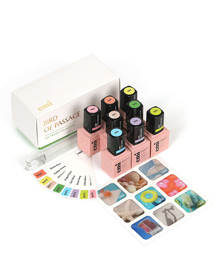 фото Набор гель-лаков Bird of Passage, восемь оттенков по 6 мл