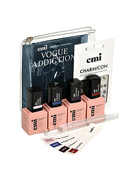 Набор гель-лаков для ногтей, EMI, Vogue Addiction, четыре оттенка по 9 мл