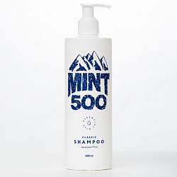 Шампунь восстанавливающий, бессульфатный, увлажняющий Mint500 Classic Shampoo Japanese Mint 400 мл