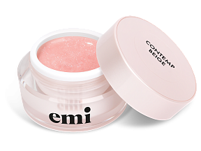 Акригель для моделирования ногтей EMI, Contemp Beige, с сияющим эффектом, 15 г