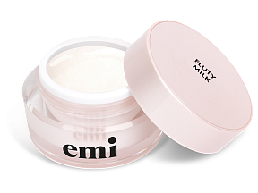 Акригель для моделирования ногтей EMI, Fluty Milk, 15 г, с сияющим эффектом, 15 г