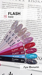 База для гель-лака, Луи Филипп, камуфлирующая Rubber Base Flash № 01, 15g